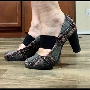 Anne Klein Sport Plaid High Heel Shoe